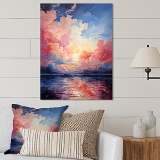 Designart "Clouds Skys Canvas II" Landscape & Nature Metal Wall Decor ...